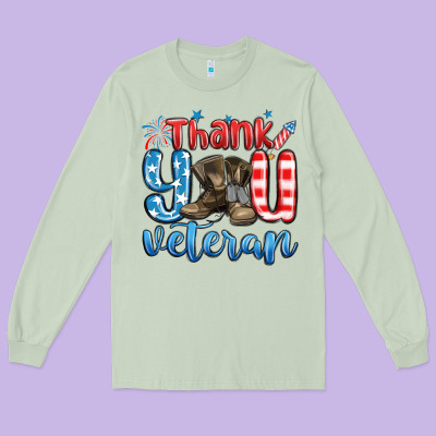 Long Sleeve Tee thank you veteran