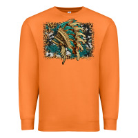Carrot indian headdress with background Premium Sweatshirt - HRA Design Shop