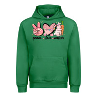 Emerald peace love easter Urban Hoodie - MaliasSmallBusiness