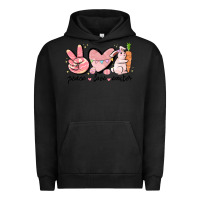 Pigment Black peace love easter Urban Hoodie - MaliasSmallBusiness