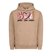 Pigment Burro peace love easter Urban Hoodie - MaliasSmallBusiness