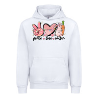 White peace love easter Urban Hoodie - MaliasSmallBusiness