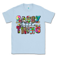Dusty Blue sassy little thing Classic Tee - Zillion Design Studio