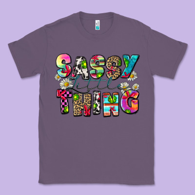 Sassy Little Thing Classic Tee Designed By Zillion Design Studio