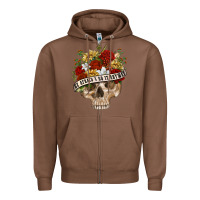 Chestnut Be Afraid&Do It Anyway Zipper Hoodie - RanaPortraitStore