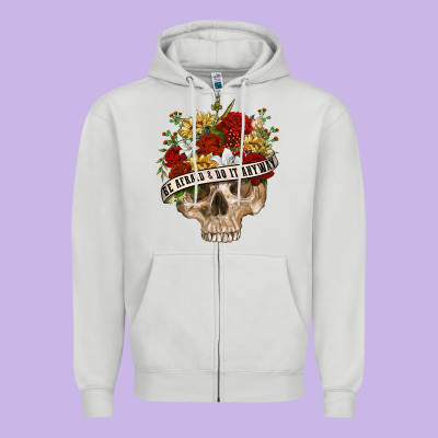 Zipper Hoodie Be Afraid&Do It Anyway