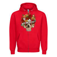 Red Be Afraid&Do It Anyway Zipper Hoodie - RanaPortraitStore