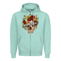 Seafoam Be Afraid&Do It Anyway Zipper Hoodie - RanaPortraitStore
