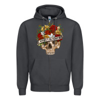 Smoke Be Afraid&Do It Anyway Zipper Hoodie - RanaPortraitStore