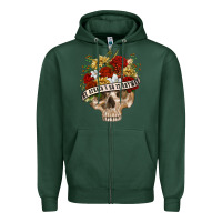 Sports Green Be Afraid&Do It Anyway Zipper Hoodie - RanaPortraitStore