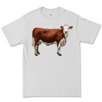Dove Grey hereford cow Premium Tee - LillyAllenDesigns