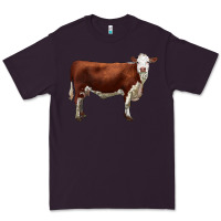 Plum hereford cow Premium Tee - LillyAllenDesigns