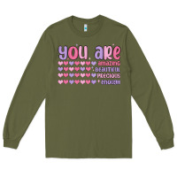 Army Green you are valentine Long Sleeve Tee - MaliasSmallBusiness