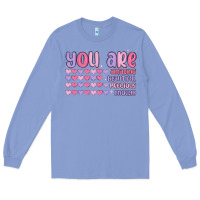 Colony Blue you are valentine Long Sleeve Tee - MaliasSmallBusiness