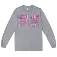 Heather Grey you are valentine Long Sleeve Tee - MaliasSmallBusiness