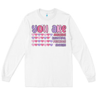 White you are valentine Long Sleeve Tee - MaliasSmallBusiness