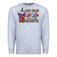 Heather Grey coffee because my sarcasm needs to stay png Premium Sweatshirt - CowhideDigitalArt