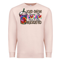 Pale Pink coffee because my sarcasm needs to stay png Premium Sweatshirt - CowhideDigitalArt