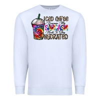 White coffee because my sarcasm needs to stay png Premium Sweatshirt - CowhideDigitalArt