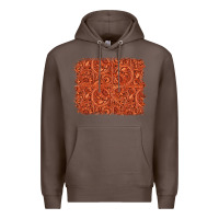Coffee serape turquoise  leather background Premium Hoodie - Jasminsmagicworld