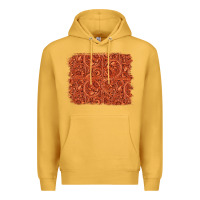 Mustard serape turquoise  leather background Premium Hoodie - Jasminsmagicworld