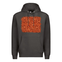 Smoke serape turquoise  leather background Premium Hoodie - Jasminsmagicworld