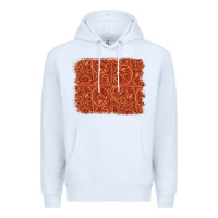 White serape turquoise  leather background Premium Hoodie - Jasminsmagicworld