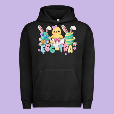 I Am Eggtra Urban Hoodie Designed By Maliassmallbusiness