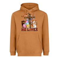 Meerkat He lives Easter Day Heavyweight Hoodie - CowGirlArtShop