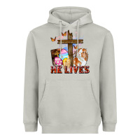 Moon Dust He lives Easter Day Heavyweight Hoodie - CowGirlArtShop