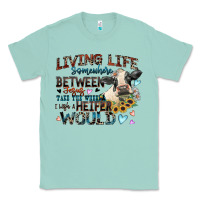Seafoam living life somewhere between jesus take the wheel Classic Tee - Zillion Design Studio