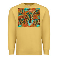 Antique Gold indian headdress pattern tumbler Premium Sweatshirt - HRA Design Shop