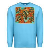 Ocean Blue indian headdress pattern tumbler Premium Sweatshirt - HRA Design Shop