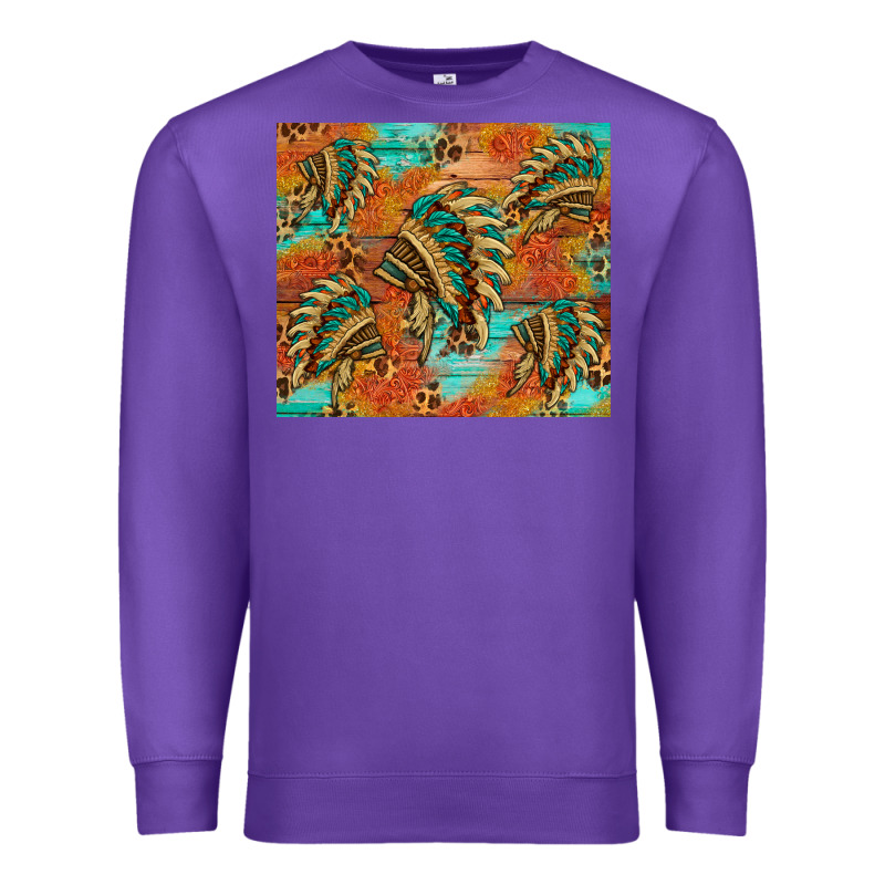 Indian Headdress Pattern Tumbler Premium Sweatshirt by HRA Design Shop | Teevron