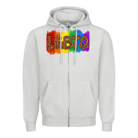 Dove Grey lgbtq Zipper Hoodie - texasbilliewilder
