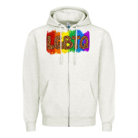 Oatmeal Heather lgbtq Zipper Hoodie - texasbilliewilder