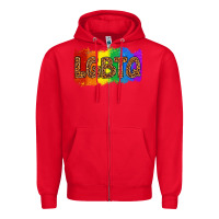 Red lgbtq Zipper Hoodie - texasbilliewilder