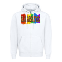 White lgbtq Zipper Hoodie - texasbilliewilder