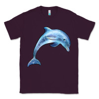 Plum dolphin Classic Tee - BarkalooDesign
