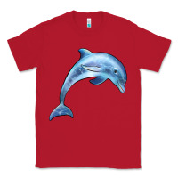 Red dolphin Classic Tee - BarkalooDesign