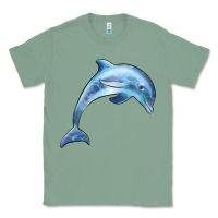 Sage dolphin Classic Tee - BarkalooDesign