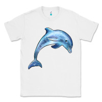 White dolphin Classic Tee - BarkalooDesign