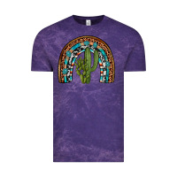 Cloud Purple revize cactus gemstone rainbow Vintage Tee - Artiststas
