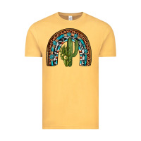 Vintage Mustard revize cactus gemstone rainbow Vintage Tee - Artiststas