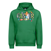 Emerald easter cross with bunny Urban Hoodie - MaliasSmallBusiness