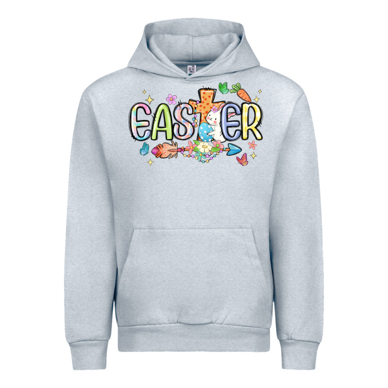 Easter Cross With Bunny Urban Hoodie by MaliasSmallBusiness | Teevron