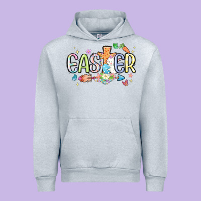 Easter Cross With Bunny Urban Hoodie Designed By Maliassmallbusiness