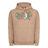 Pigment Burro easter cross with bunny Urban Hoodie - MaliasSmallBusiness