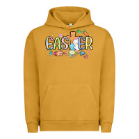 Pigment Peanut Butter easter cross with bunny Urban Hoodie - MaliasSmallBusiness
