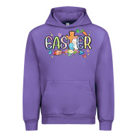 Tulip easter cross with bunny Urban Hoodie - MaliasSmallBusiness